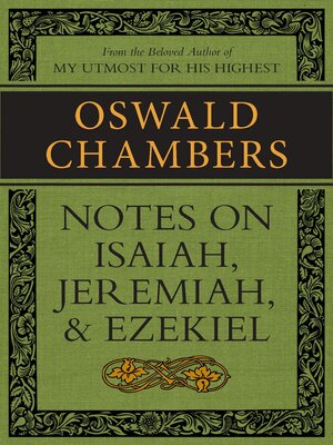 cover image of Notes on Isaiah, Jeremiah, and Ezekiel